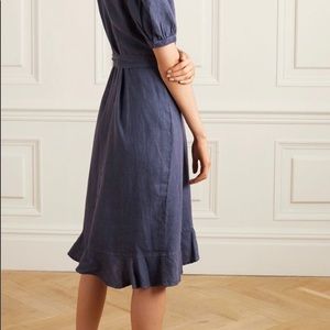 Honoring Wrap Dress Large Blue